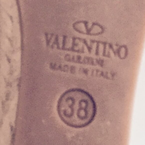 Valentino Mena Bow Hot Pink Patent Leather Wedge Espadrille Slide Sandal - Picture 9 of 10